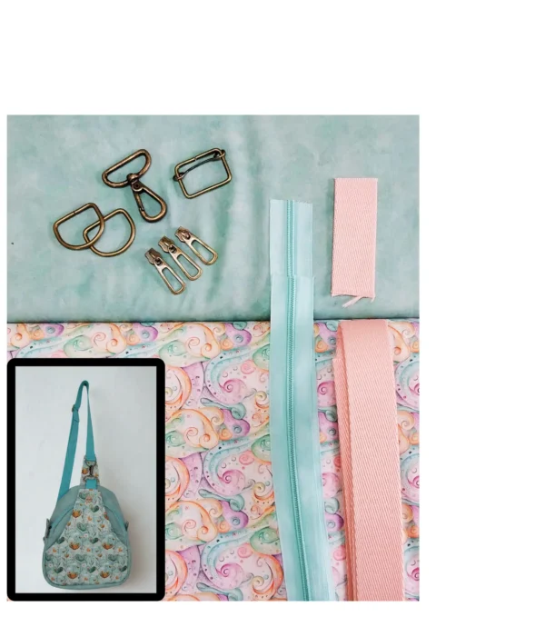 Kit Completo Mochila Antifurto Transversal - FAÇA VOCÊ MESMO